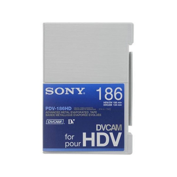 Sony DVCAM HDV Cassette Tape 186 minutes SO-PDV186HD - Filmtools