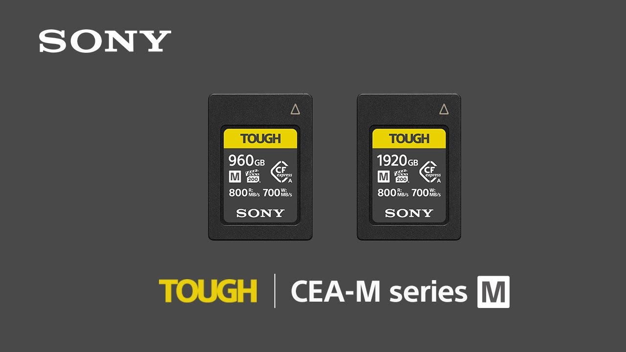 ソニーがTOUGH 960GB、1920GB CFexpress Type Aメモリーカードを発表