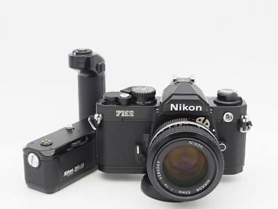 EX+4] Nikon New FM2 Black w/ Ai Nikkor 50mm f1.4 & MD-12 from JP