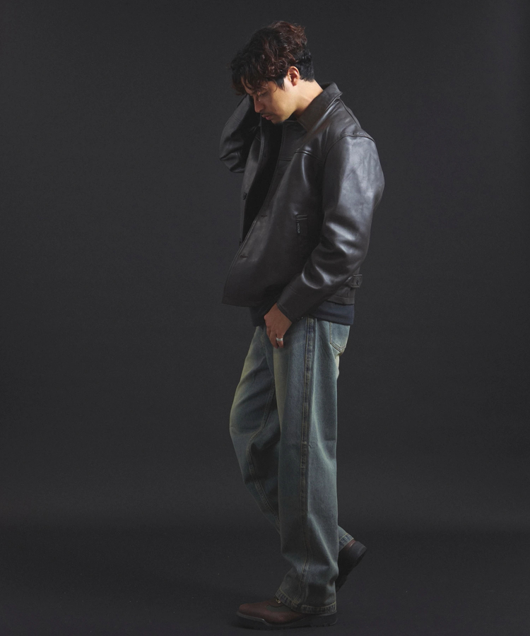 SKOOKUM×JACKROSE】 LAMB LEATHER CAR COAT 2025(MENS)｜ファッション