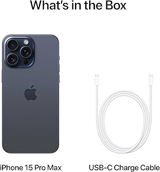 Amazon.com: Apple iPhone 15 Pro Max, 256GB, Blue Titanium - GSM