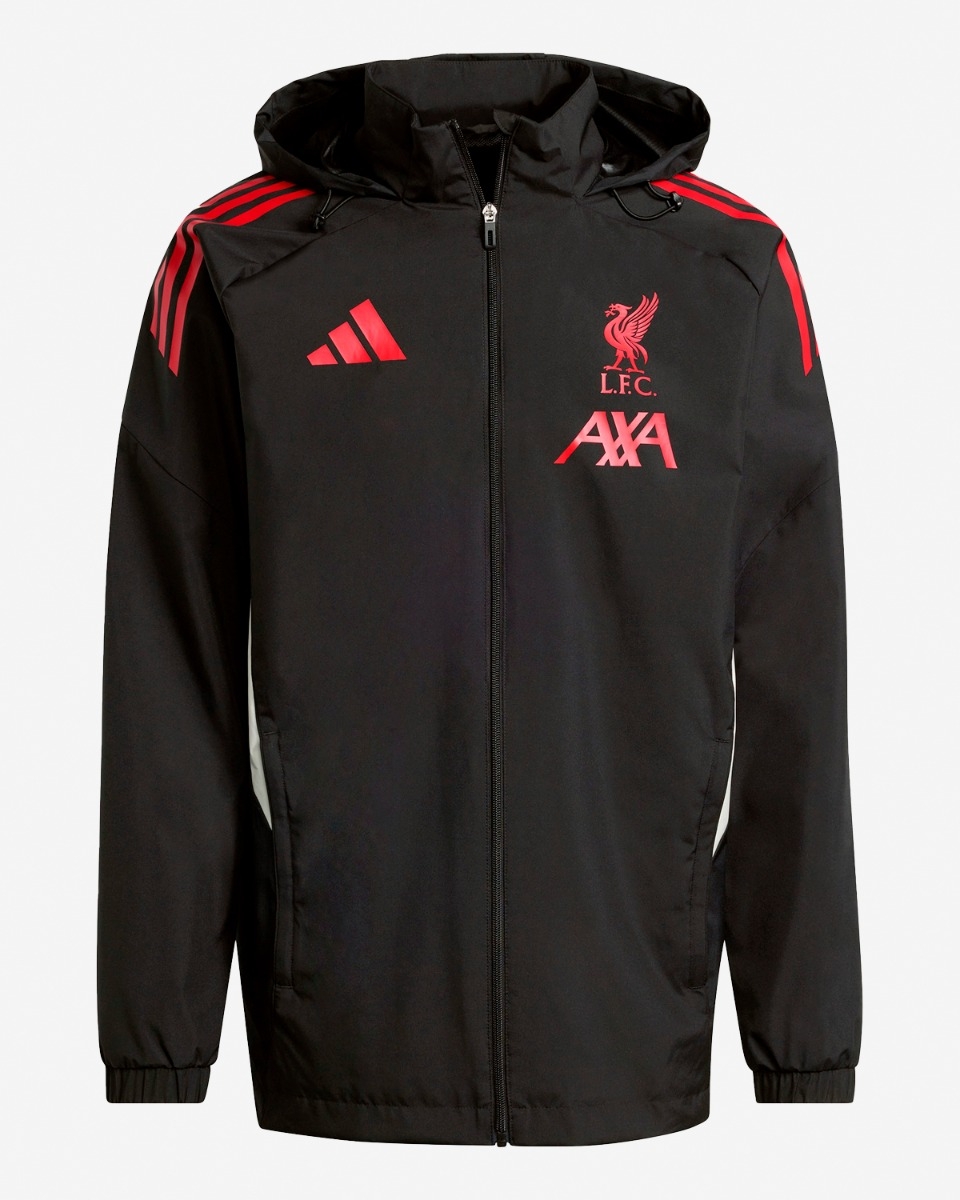 LFC adidas Mens 25/26 Domestic All Weather Jacket Black