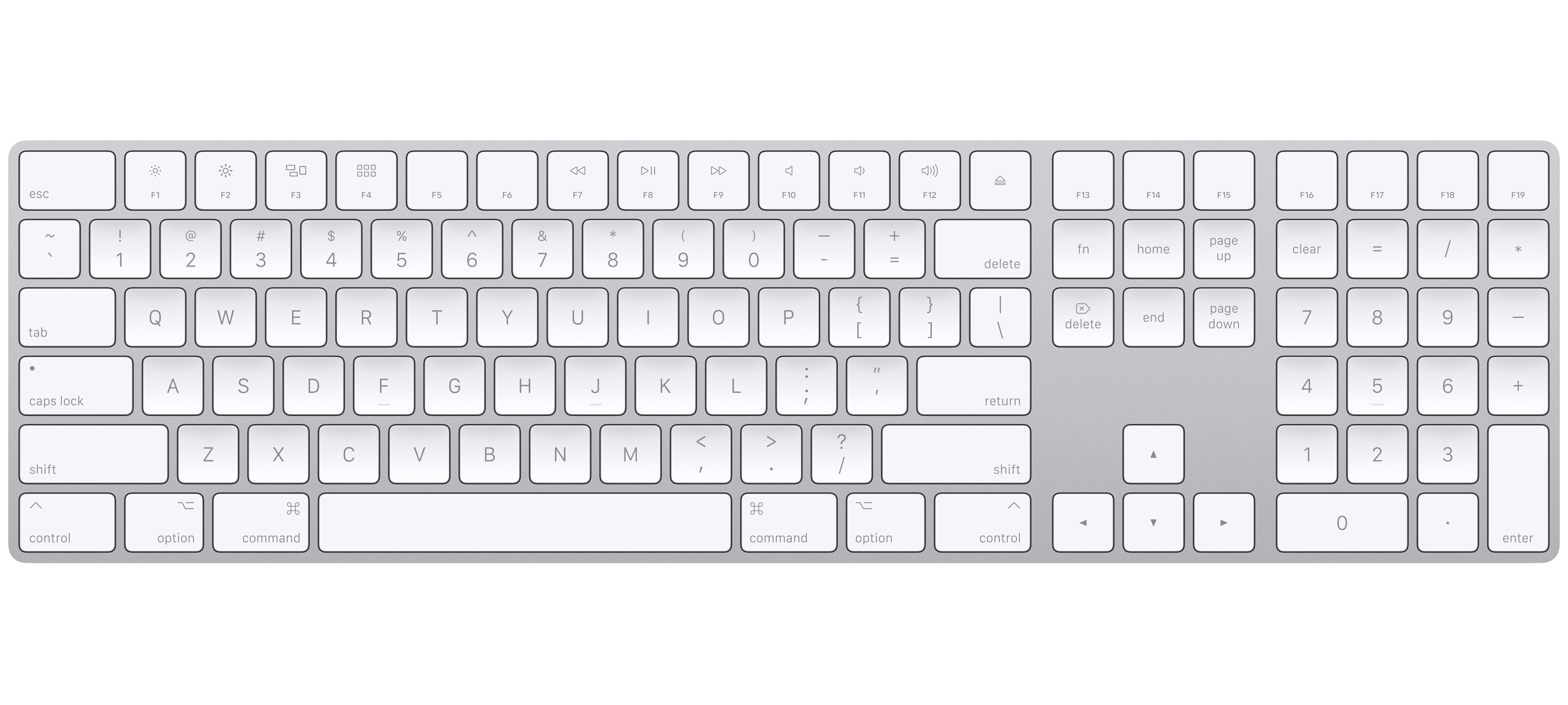 MacのためのMagic Keyboard（テンキー付き）シルバーを購入 - Apple