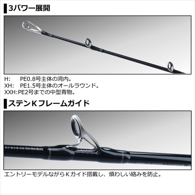 訳あり】ダイワ オフショアロッド ヴァデル LJ 63HB-2 2021モデル