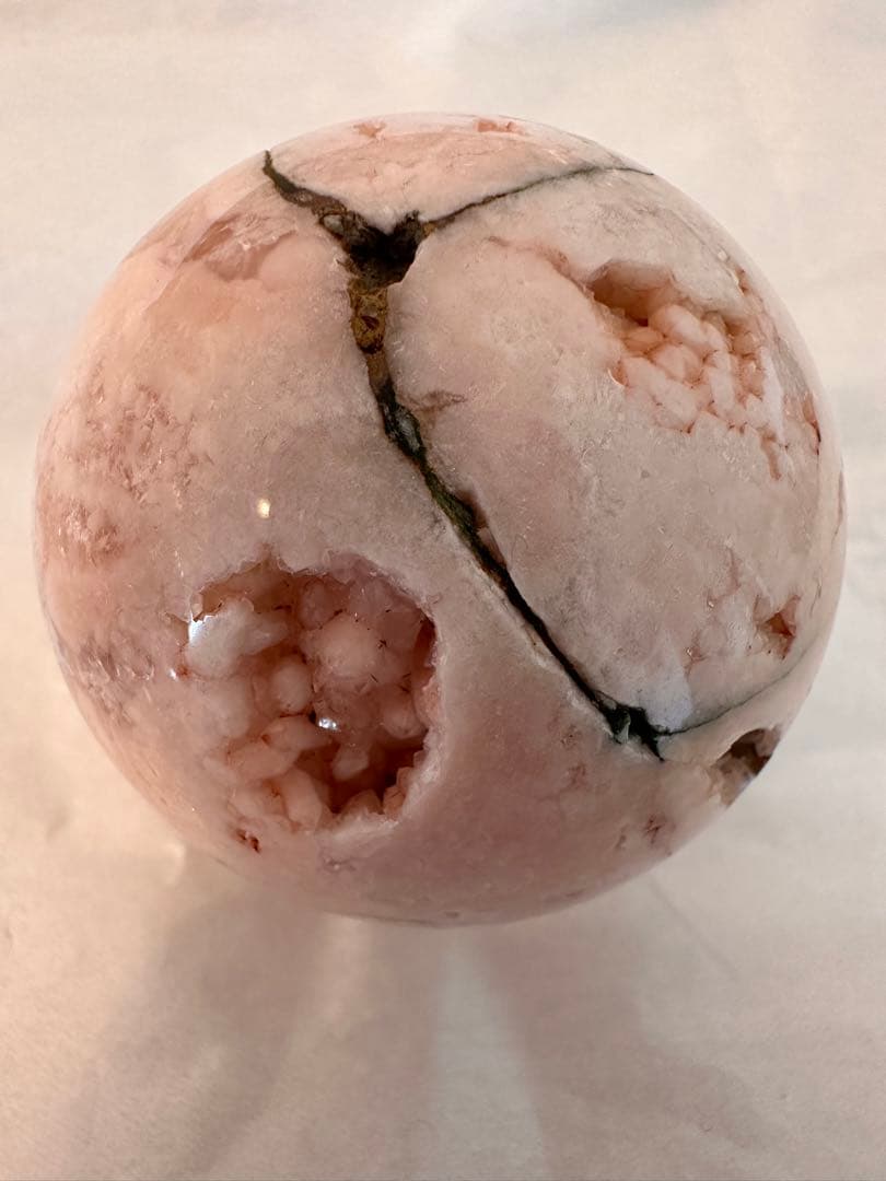 ピンクアメジスト　アメジスト　フラワーアゲート　ドゥルージー　スフィア ピンクアメジストフラワーアゲートスフィア☆丸玉⭐︎瀧川神社にて浄化