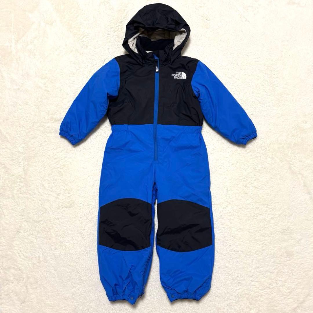 美品 THE NORTH FACE キッズ スキーウェア 100cm 青 × 黒 THE NORTH FACE（ザ ノースフェイス） キッズ 100-150cm ウーロスス