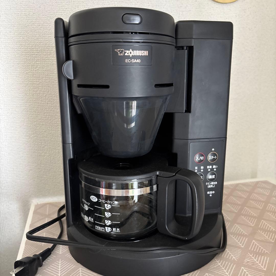 エコメルカリ便のみ　珈琲通　象印 EC-SA40 ブラック コーヒーメーカー 楽天市場】象印 コーヒーメーカー 珈琲通 ブラック EC-SA40 ZOJIRUSHI