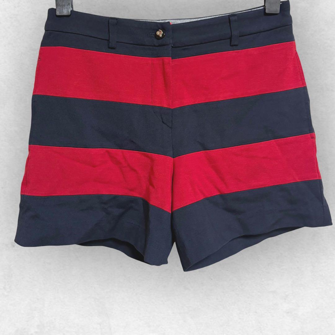 アルチビオ archivio ゴルフ ウェア ショートパンツ ボーダー 38 ARCHIVIO アルチビオ ショートパンツ ボーダー柄 ホワイト系 38 ゴルフ