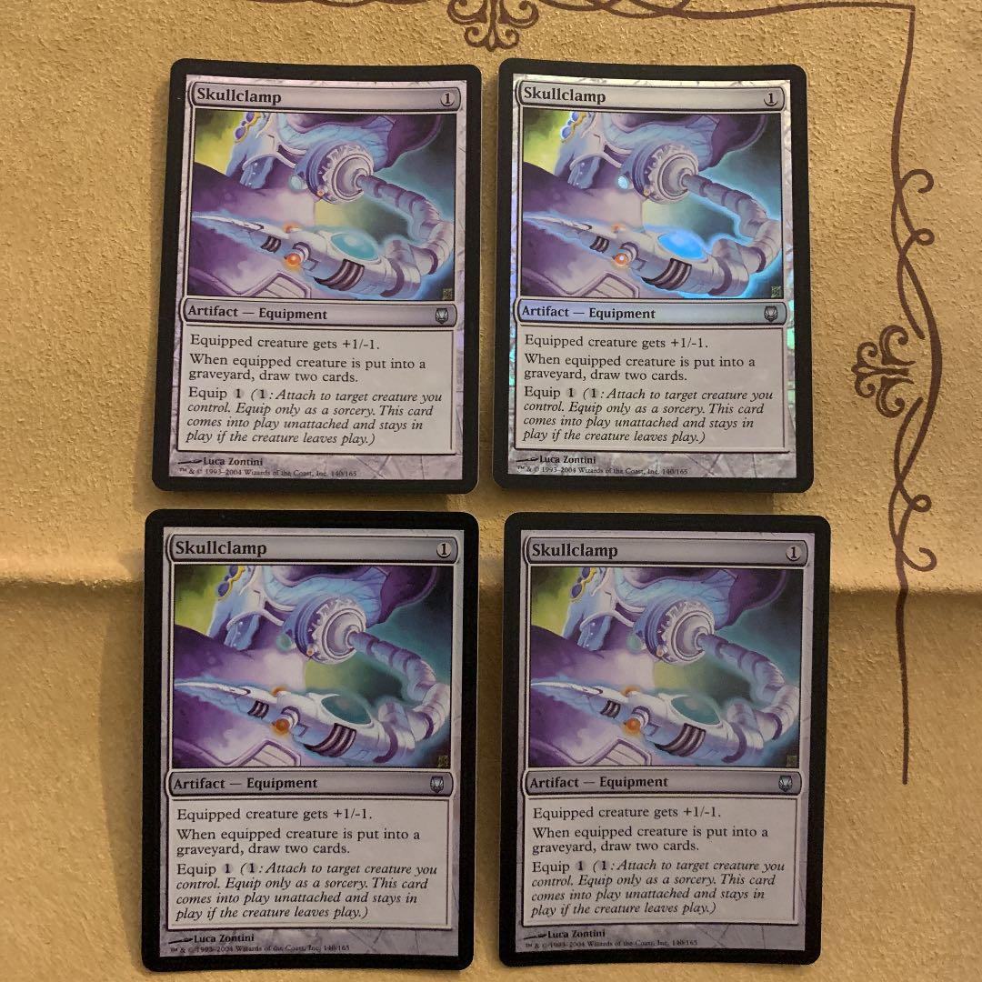 MTG 頭蓋骨絞め/Skullclamp DST 英語 foil 4枚セット 1112)頭蓋骨絞め/Skullclamp《英語》【SLD】