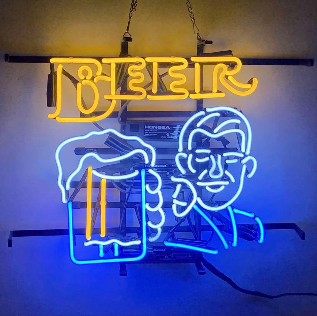 ネオンサイン ビール デザイン ネオン管 広告用看板　居酒屋 オーダーメイド Amazon.co.jp : IMEGINAビールネオンサイン beerライト 店舗看板