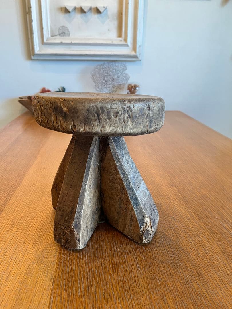 【JL】 セヌフォスツール トンガ族スツール アフリカスツール Tonga & Senufo tribal stool | Vase