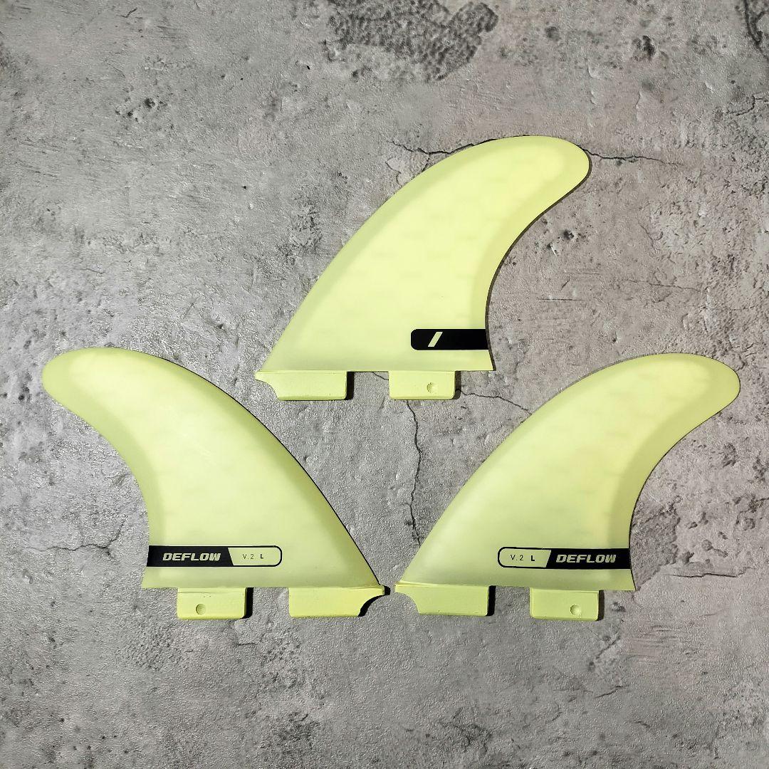 DEFLOW デフロウ FCS2 フィン トライフィン V.2 L DEFLOW デフロウ FCS2 フィン トライフィン V.2 FIN EVO 3本セット