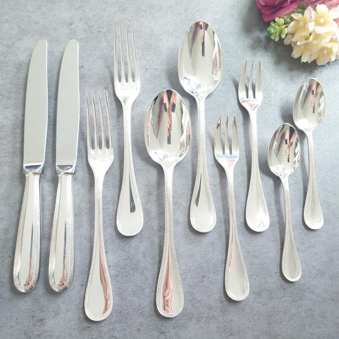 希少 クリストフル パール スタンダードサイズ含む 10点 クリストフル パール 0010 スタンダードナイフ 025 | ブランド洋食器