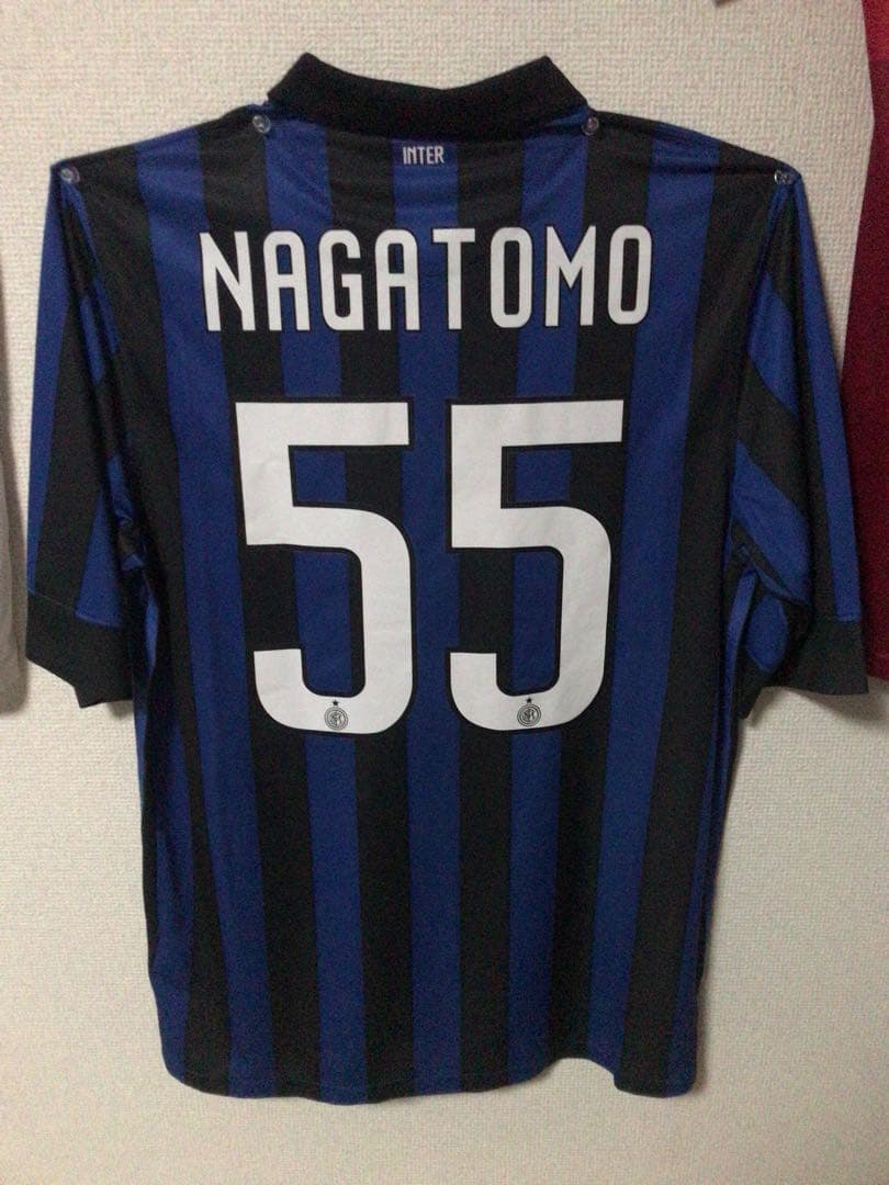 サッカー ユニフォーム インテル 長友佑都 NIKE インテル 11/12 ユニフォーム ホーム 半袖 ▽#55.長友佑都 419985