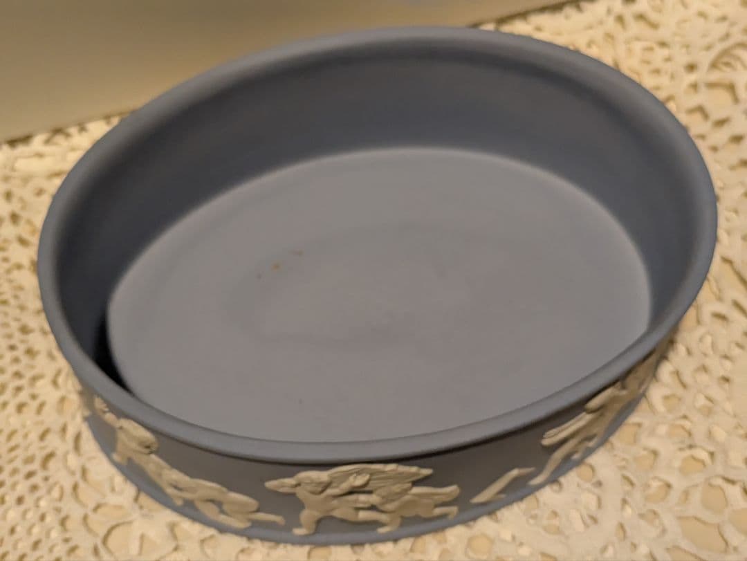 未使用・レア】ウェッジウッド ジャスパー トリンケットボックス お