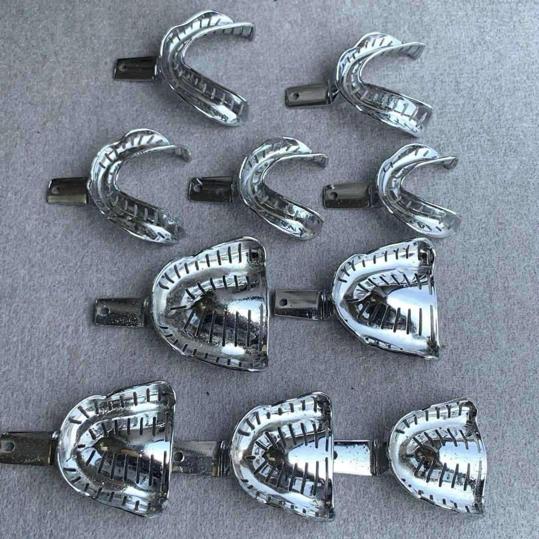 印象トレー　上下顎　10個　シュライネマーカー　無歯顎　歯科 FEEDデンタル】CDG無歯顎トレイセットの通販｜印象トレー(無歯顎用)